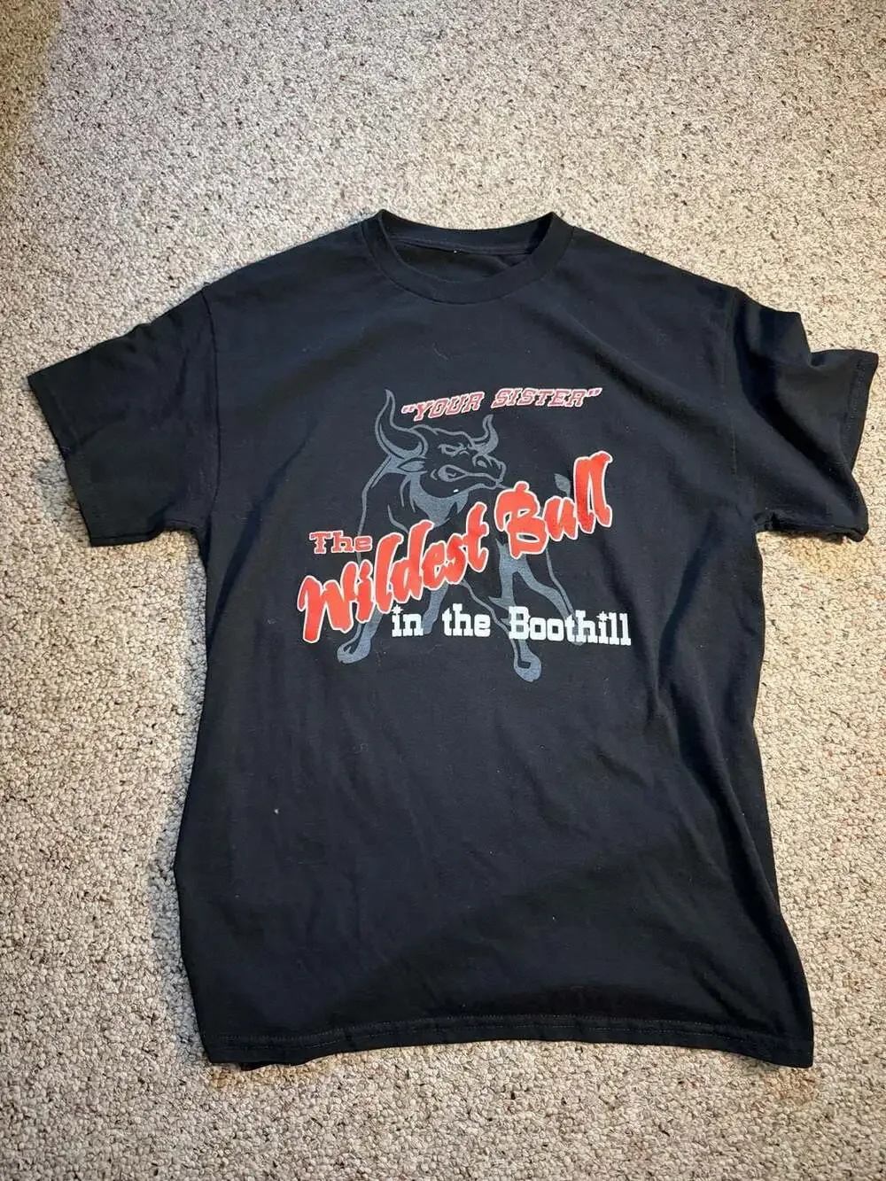 Jeffers Motorsports Park 'I Rode Your Sister' Mechanical Bull T-Shirt Size Small - Picture 4 of 6